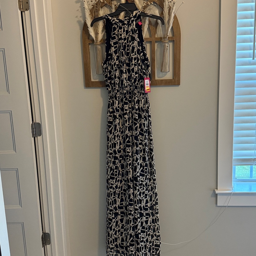 Vince Camuto Mystical Mist Black and White Jumpsuit